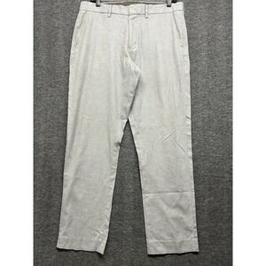 J Crew Bowery Dress Pants Men's Sz 33x32 Gray Cotton Slim Fit Casual‎ Preppy
